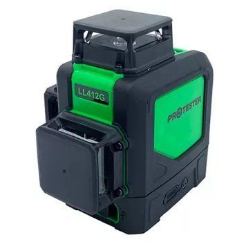 Лазерный уровень PREMIUM, 4x360&deg;(2xH360/2xV360, LCD-дисплей, Bluetooth, пульт ДУ - зеленый луч) LL516G PROTESTER 27103 фото