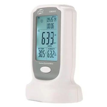 Монитор концентрации углекислого газа+термогигрометр (0-2000 ppm,0-50&deg;C, 10-90%) BENETECH GM8802 26050 фото