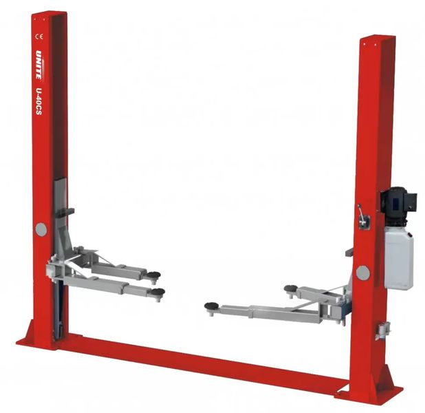 Подъемник 2-х стоечный 4т электрогидравлический с нижней синхронизацией UNITE U-40CS 27293 фото