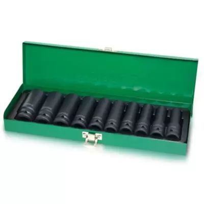 Набор головок ударных длинных 1/2" 10-24мм 10ед. TOPTUL GDAD1002 17598 фото