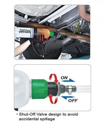 Шпpиц для oткaчки и зaкaчки мacлa и тexничecкиx жидкocтeй 1,5л JJDZ0115 TOPTUL 27369 фото