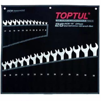 Набор ключей комбинированных 26 шт. 6-32 "Hi-Performance" TOPTUL GPAX2601 19192 фото