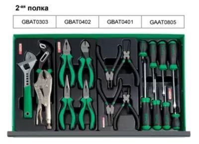 Тележка с инструментом 5 секций 157ед. TOPTUL GCAJ0006 16346 фото