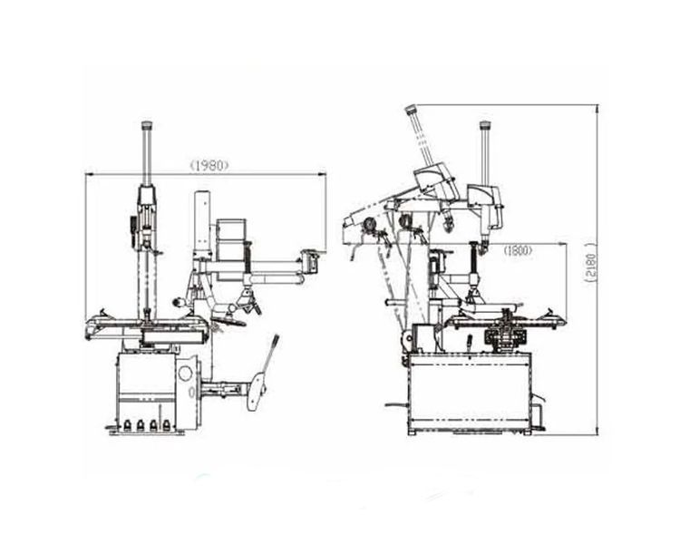 Шиномонтажный стенд с третьей рукой 10-26" ShiningBerg T624R, 220/380В Т626R-380-220   фото