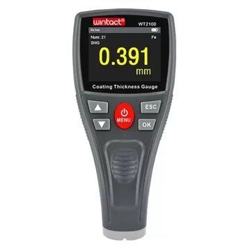 Толщиномер лакокрасочных покрытий HD-дисплей Fe, 0-1800мкм WINTACT WT2100 26251 фото