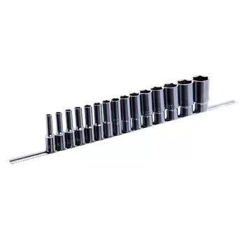 Набор головок длинных 12-гр. 1/2" 15ед. 8~15,17,19,22,24,27,30,32мм (на планке) TOPTUL GAAQ1607U-12 19666 фото