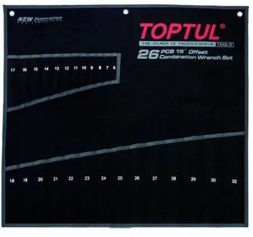 Чехол для гаечных ключей на 26ед. (от набора GPAA2602, GPAX2601) PA26063201 TOPTUL 27052 фото