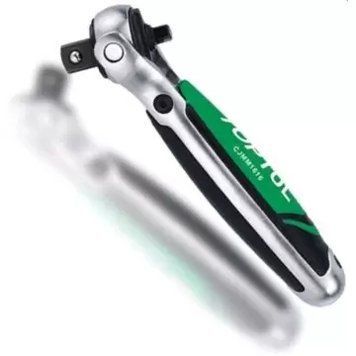 Трещотка 1/2" с шарниром (360&deg;) 72 з. укороченная 1/4"х1/2" TOPTUL CJMM1616 18283 фото